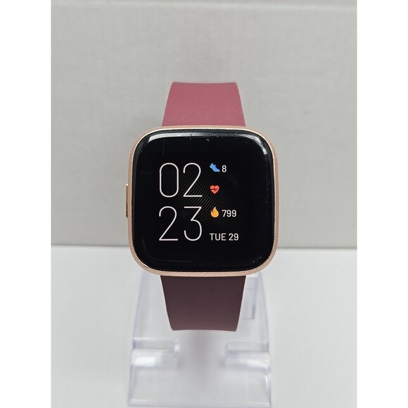 Fitbit Versa 2 Smartwatch Rose Gold 40mm Alexa WR50M Always On Display W/Charger - Picture 1 of 10